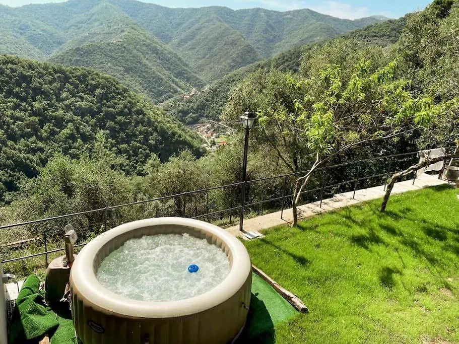 The Olive Trees- Jacuzzi-Garden-Wifi-Barbecue-Parking Villa Avegno 0*,  Italy